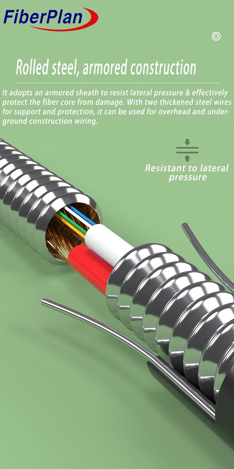 Hybrid Fiber Optic Cable For Efficient Data And Power Transmission