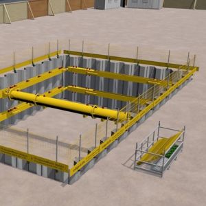 Solar-Powered Edge Protection Barrier with Emergency Lighting