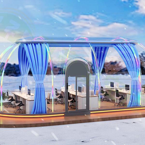 Luxury 15.2m2 Star Dining Bubble Tent Room Outdoor Dome Prefabricated Garden