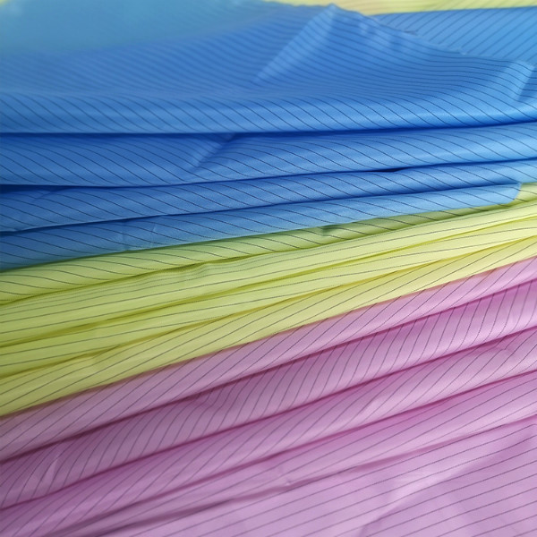 Lint Free 5mm Stripe Class 1000 Cleanroom ESD Fabric