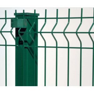 PVC Coated 2.5m 3D Wire Mesh Fence Welded Curved Mesh Fence Rustproof