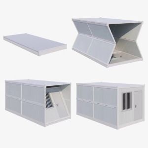 Farmhouse Design Style Modular Moveable Container Folding House with Aluminum