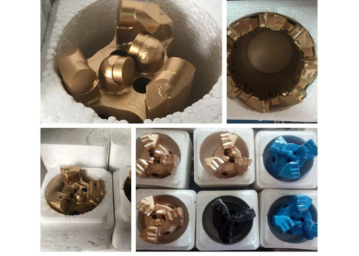 High Hardness Water Well Drill Bits 3 Blades Steel Body Abrasion Resistance