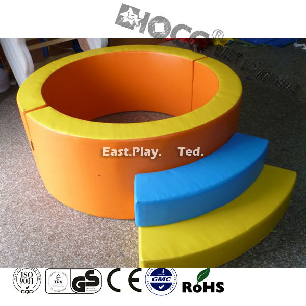 Hand Make Residential Soft Play Sponge , Kids Soft Mat PU Leather Material