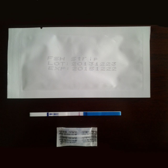 3.0mm 4.0mm Width Self Fertility Test Kits FSH Urine Test For Menopause