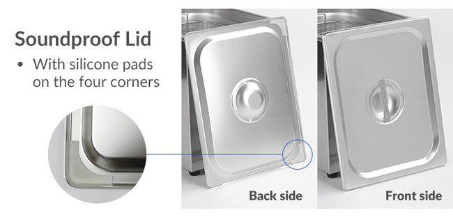 Black Commercial Ultrasonic Cleaner , Low Noise Dental Lab Ultrasonic Cleaner