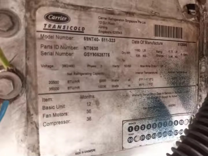 Carrier Transformer 69NT40-511-323 Second Hand Accessories Refrigeration Parts