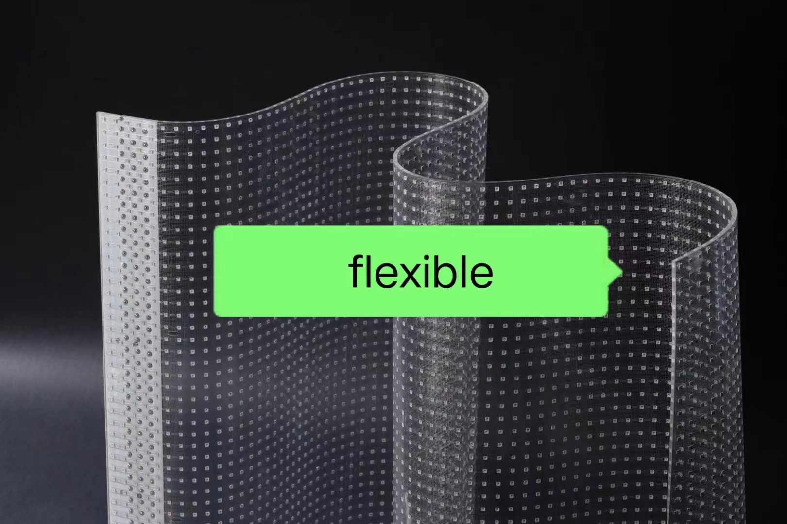 RGB Full Color P20 P31.25 Transparent LED Film Self Adhesive