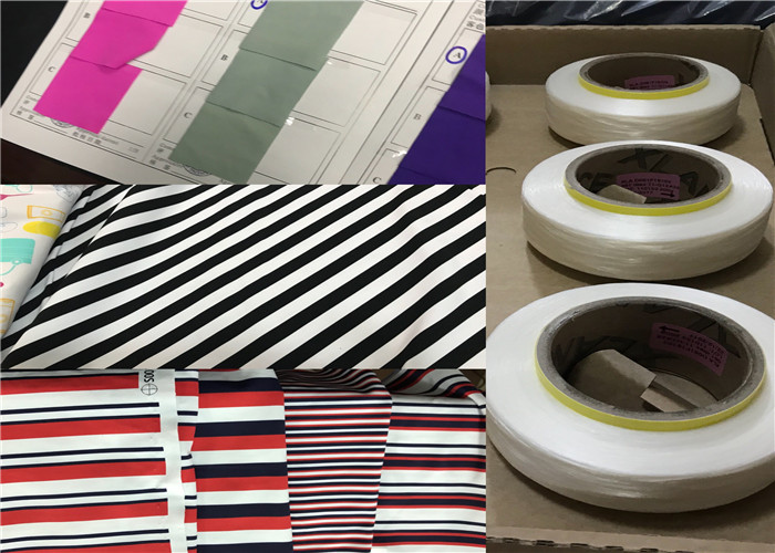 Circular Knit Recyclable Nylon Cloth Stripe Print Eco Friendly 83% Recycled Nylon Spandex