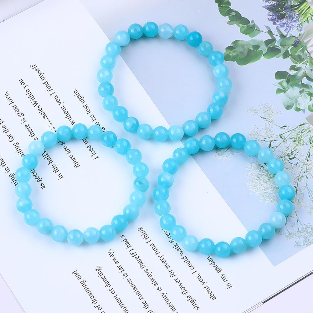 Healing Gemstone Bracelets Aquamarine Healing Bracelet Party Jewelry OEM