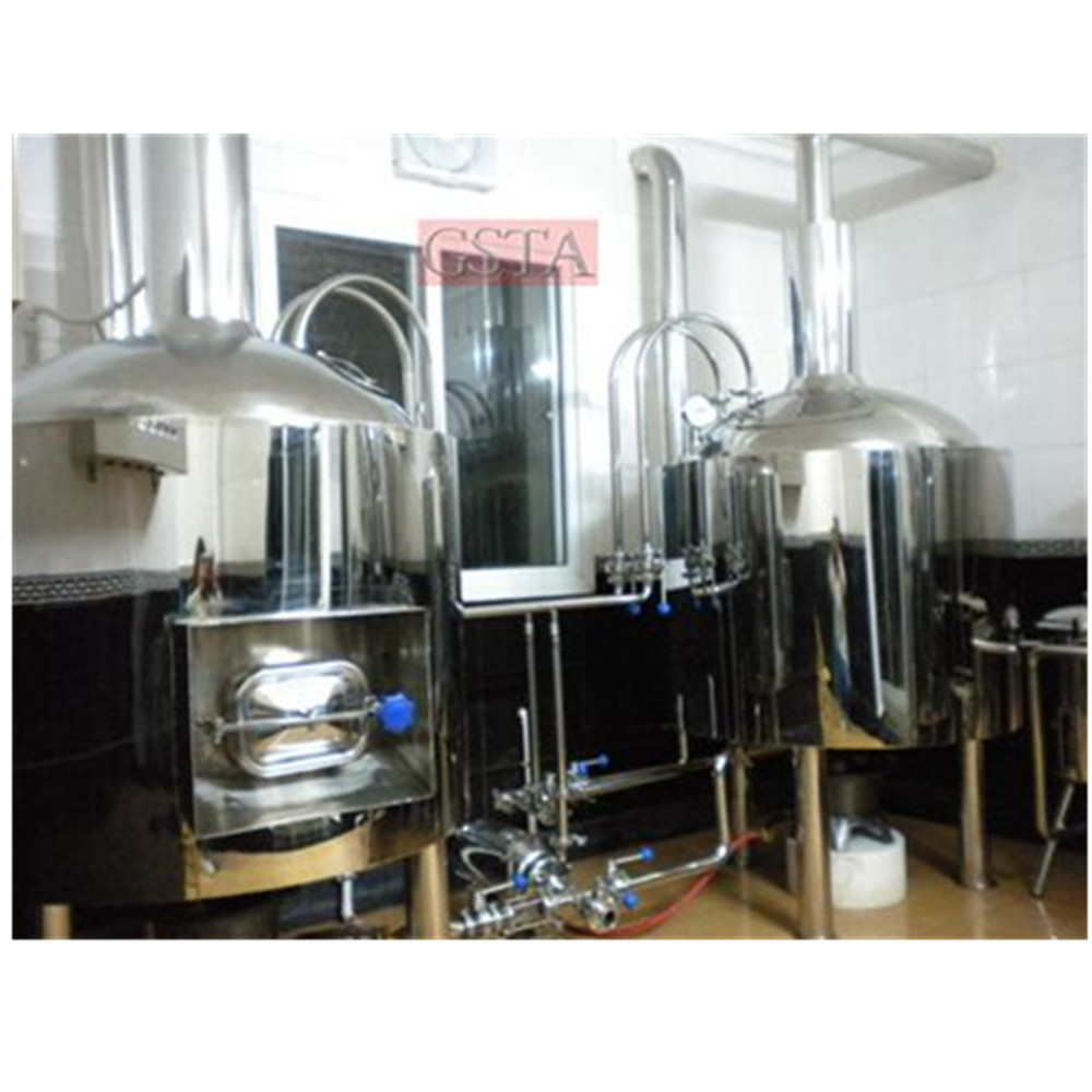 300KG Brewing House 300L*2pcs 3BBL Bar Beer Brewing Kit for Customized Brewing Needs