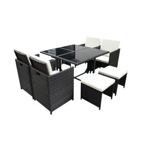  5cm Cushion 7 Piece Rattan Cube Set Manufactures