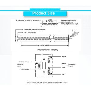 LVDT Linear Position Sensor for High-Temperature Applications -55°C to 150°C 220