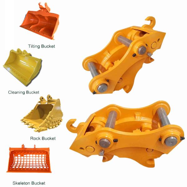 Zhonghe Manual Quick Coupler For Mini Excavator , Pin Grabber Excavator Quick