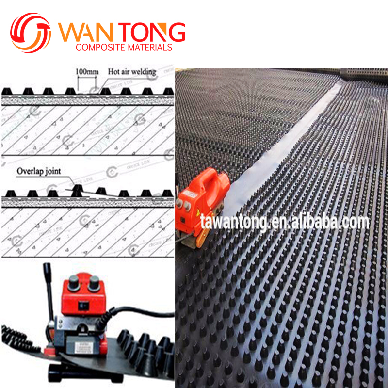 Roof Drainage Waterproof Membrane Drain Sheet with CE/ISO9001/ISO14001 Certifications