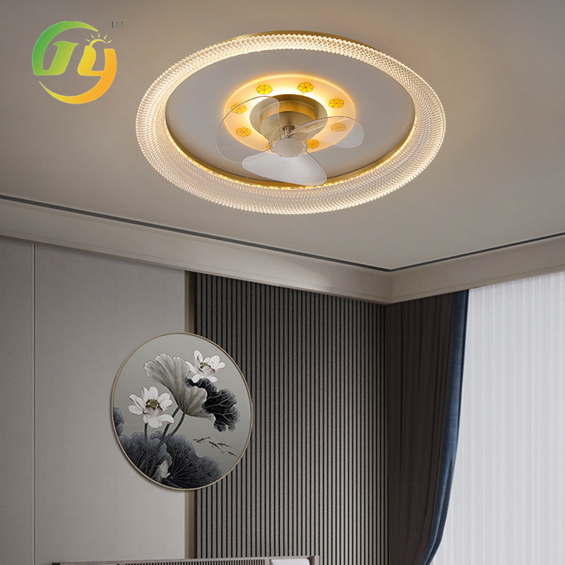 New Chinese Style All Copper Fan Lamp Bedroom Light Luxury Living Room Ceiling Lamp Dining Room Fan Light