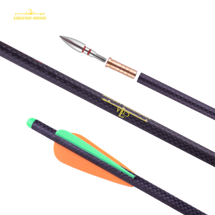 3k Crosswoven Fiber (.204",5mm) Spine 250/3000/350/400/500 Hunting Arrows For Turkey And Deer Hunting Season
