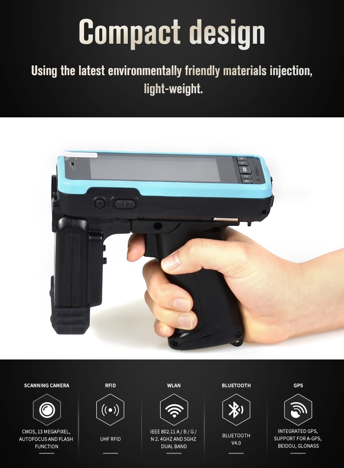 multi functions of sm2910-a handheld rfid reader