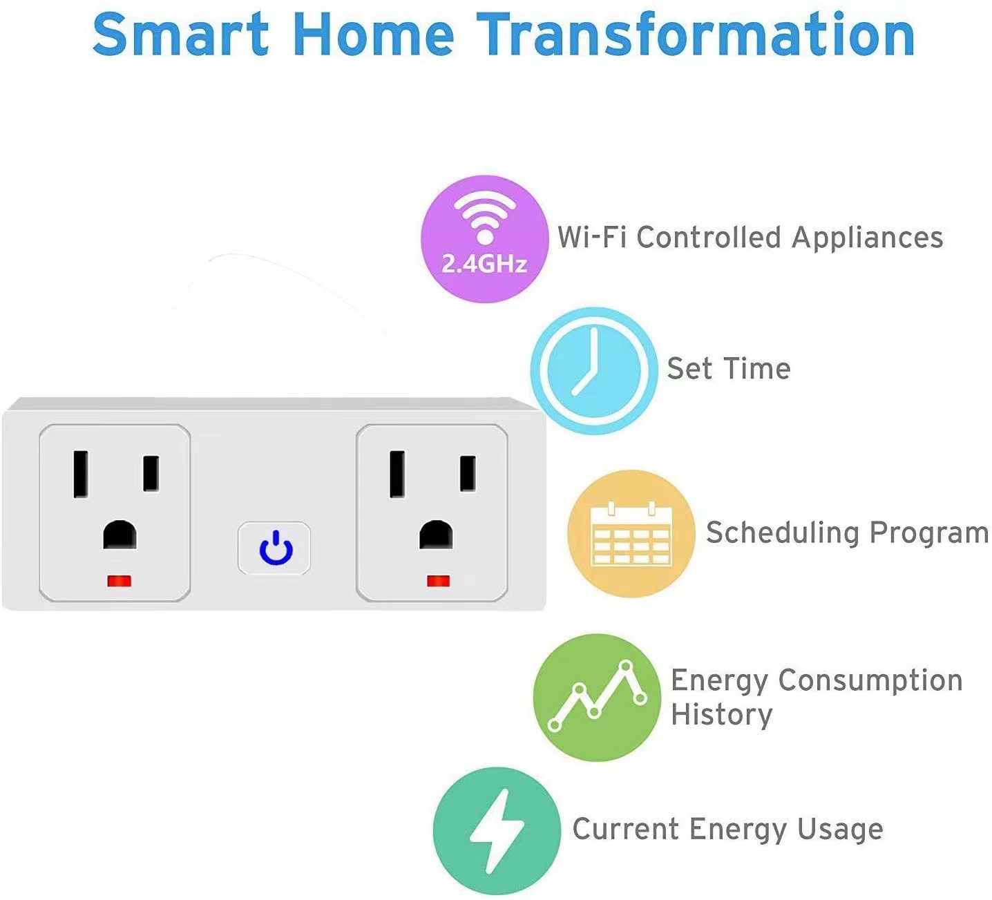 US Tuya Smart Plug Socket 10A 120V