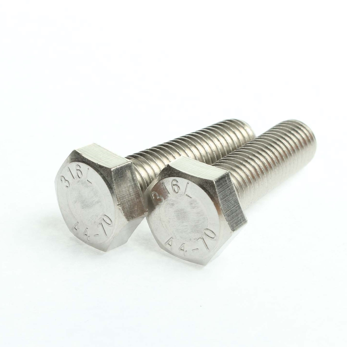 MS Gr 8.8 Full Threaded Hex Head Bolts Duplex SUS Passivated Super Austenitic M3-M42