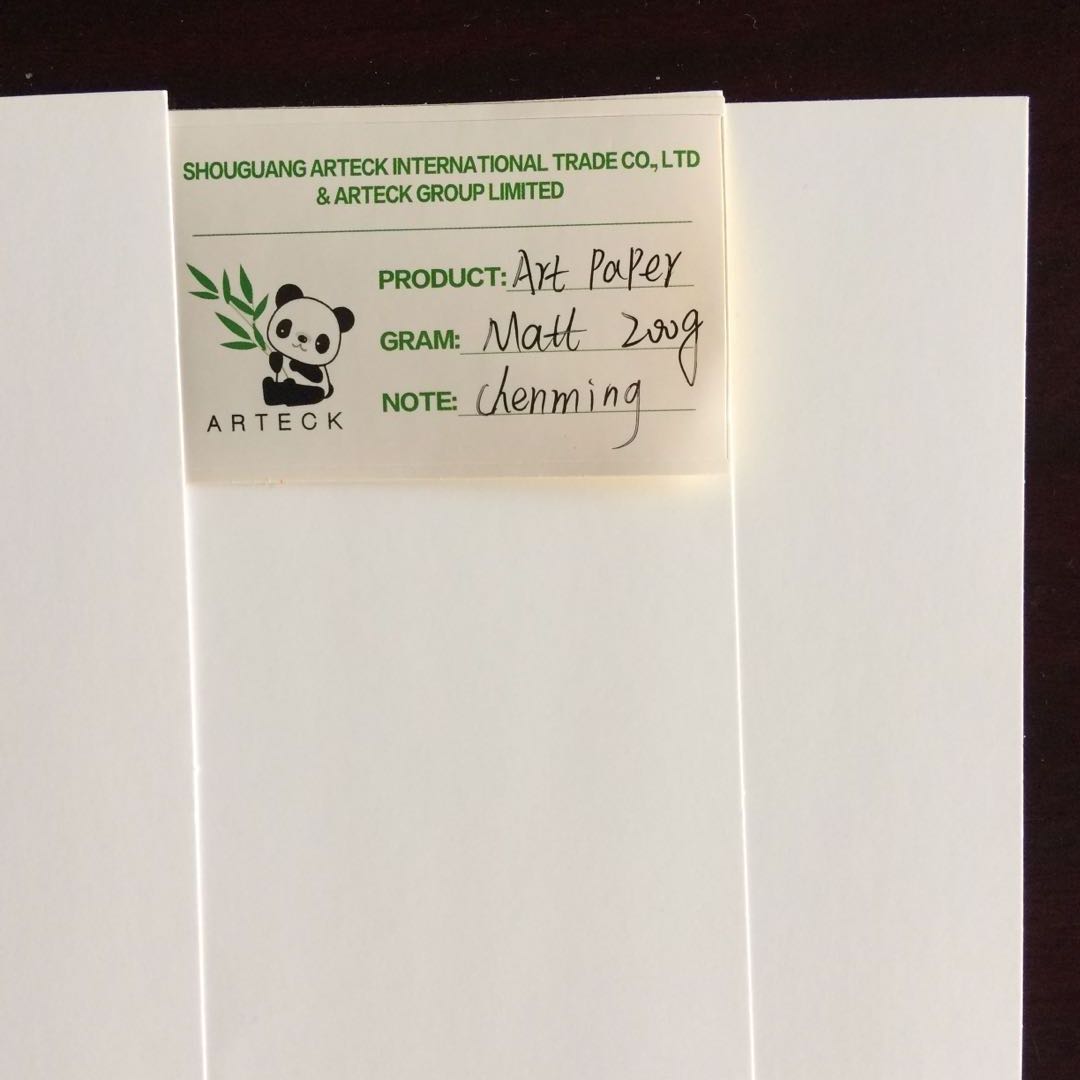 300gsm Coated Gloss Writing and Printing Paper 100% Virgin Pulp Raw Material Used