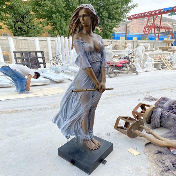 Nude Woman Bronze Sexy Statues Life Size Naked Female Sculpture Modern Art