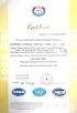 SHANDONG TONGMAO SPECIAL STEEL CO., LTD Certifications
