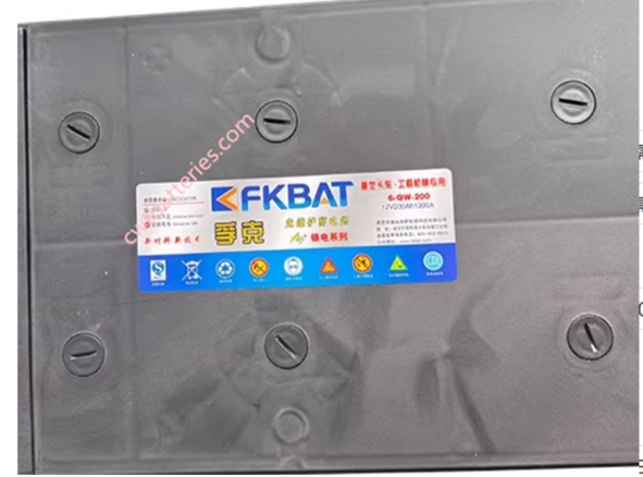 FKBAT 6-QW-200 12V200Ah Lead Acid Marine Battery Maintenance Free 650 cca