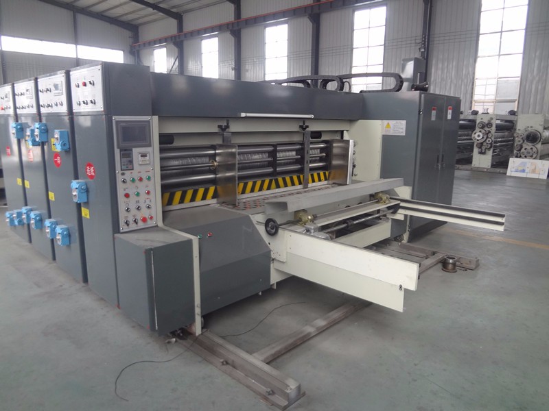 Four Colors Flexo Printer Slotter Die Cutter Machine 1400*2800mm