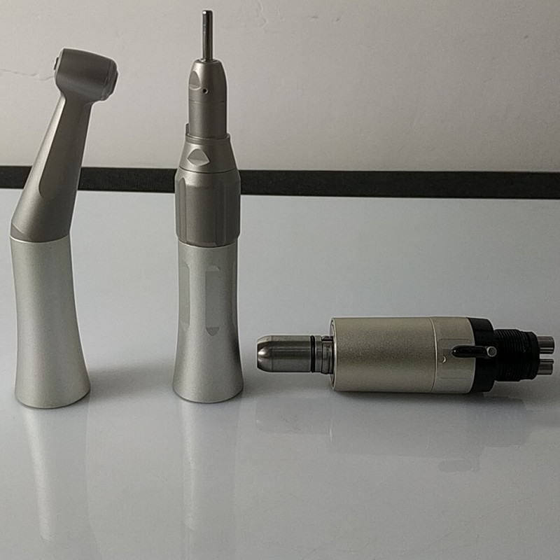 Straight Low Speed Dental Turbine Handpiece Push Botton Chuck Type