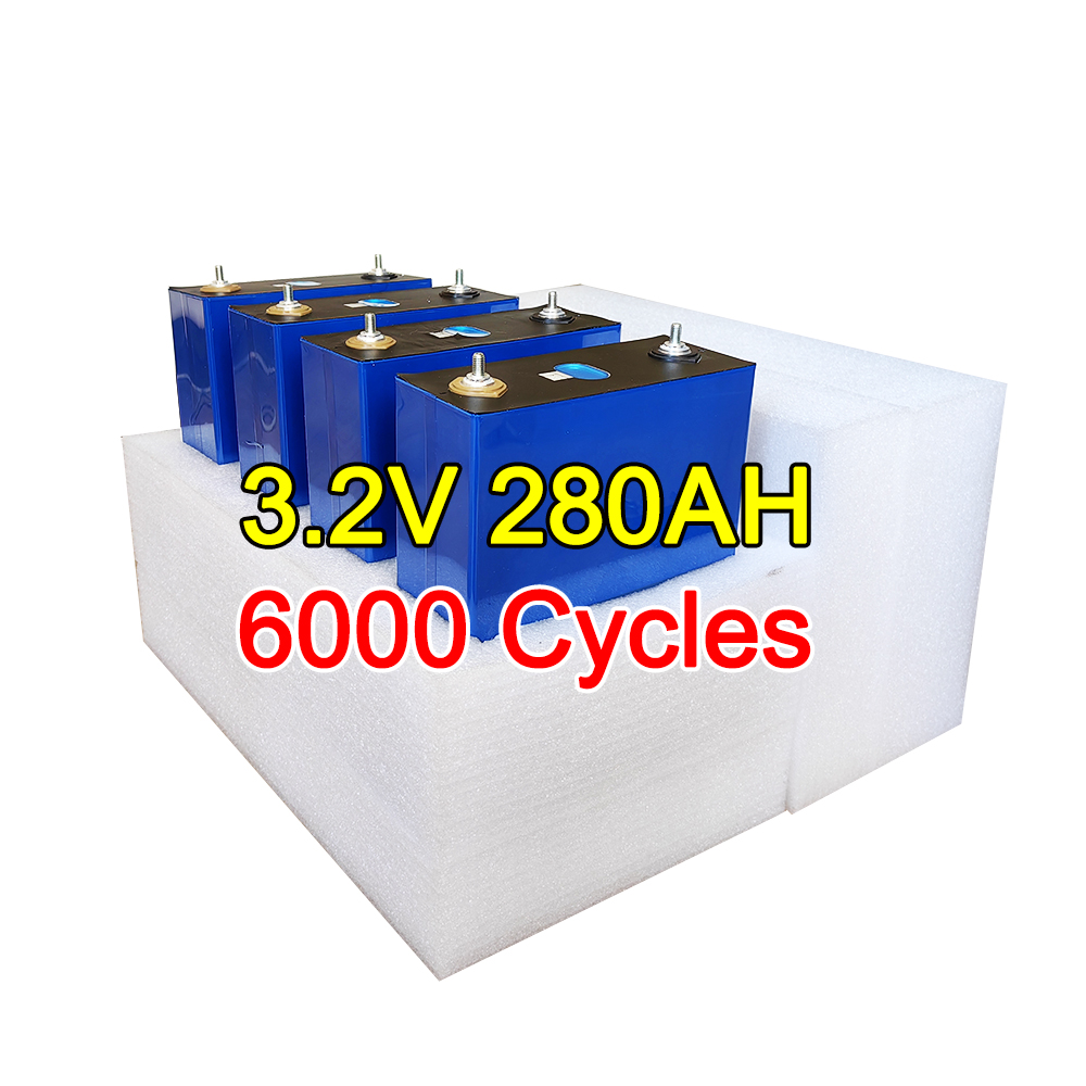 280Ah Lifepo4 Battery Cells Durable 3.2V Rechargeable Battery for Solar Energy System