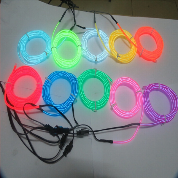 charming colorful lighting electroluminescent el wire for decoration