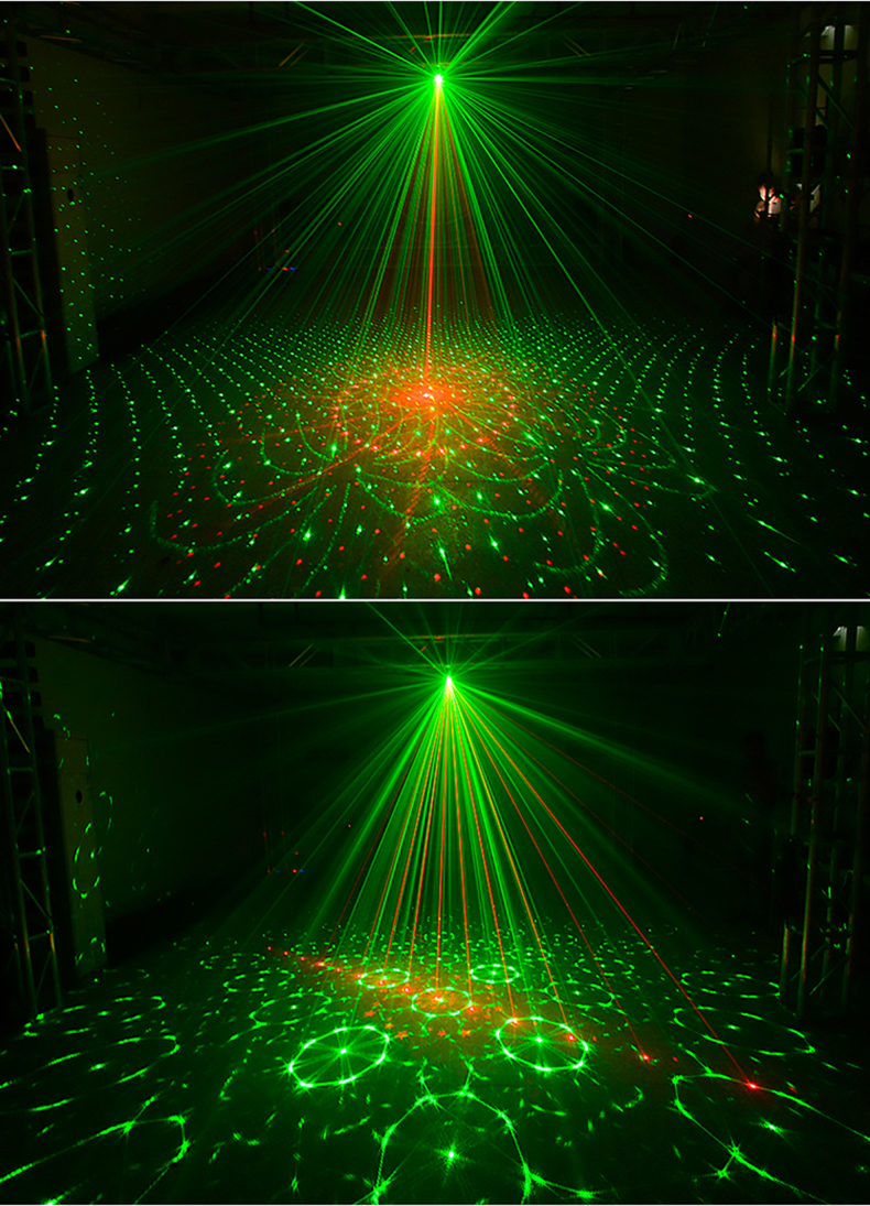 Party Disco Lights DJ Lights LED Sound Activated Remote Control RGB LED Stage Laser Light for Parties Holiday Decoration