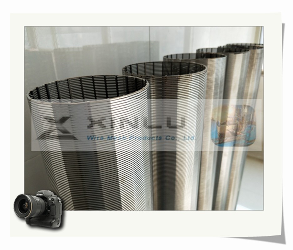 Wedge Wire Water Well Screen Pipe 114mm Diameter Non Clogged For Dewatering
