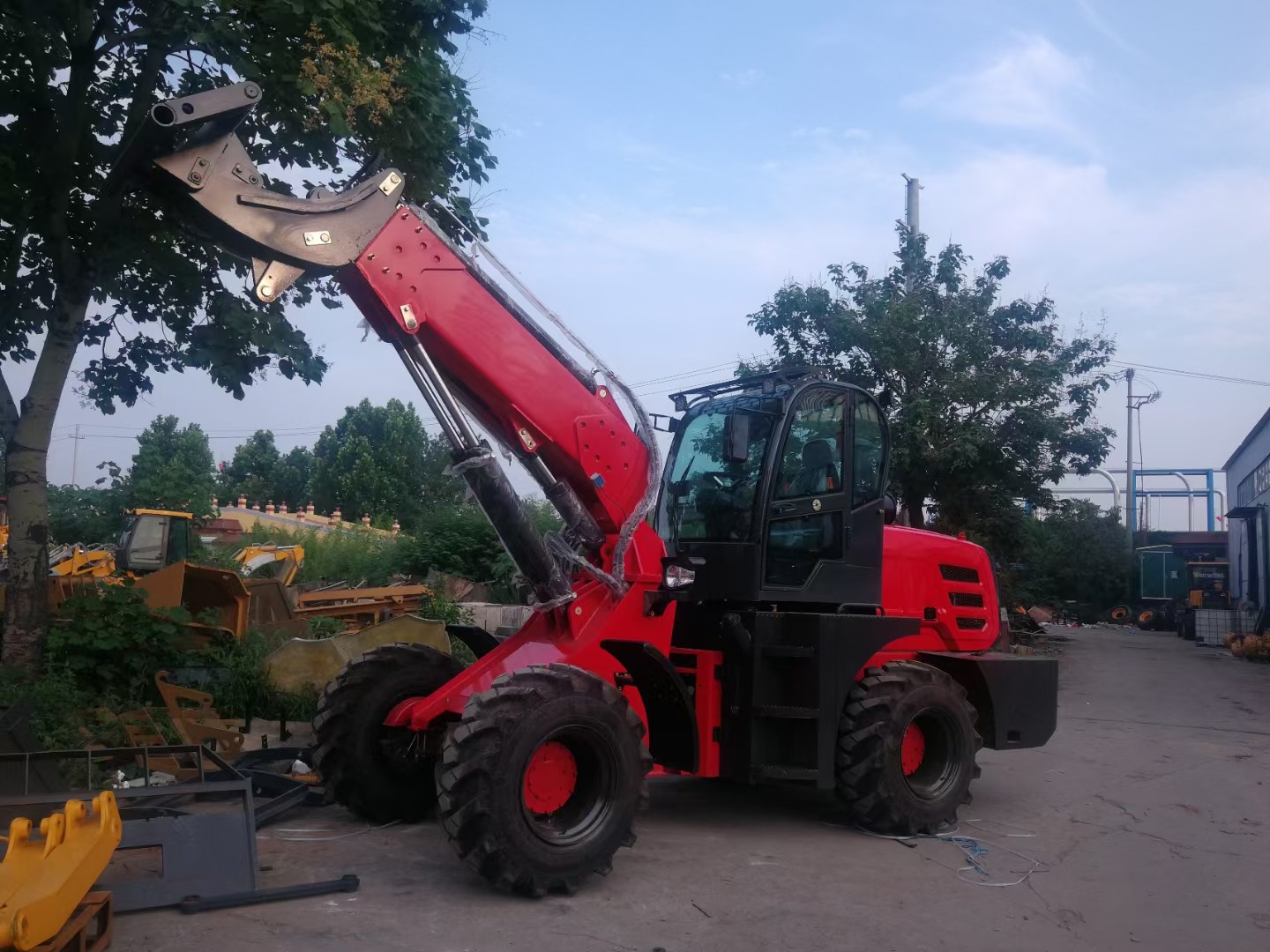 9.5 Ton WZ35-20 Backhoe Loader Machine With YN4102 76KW Engine