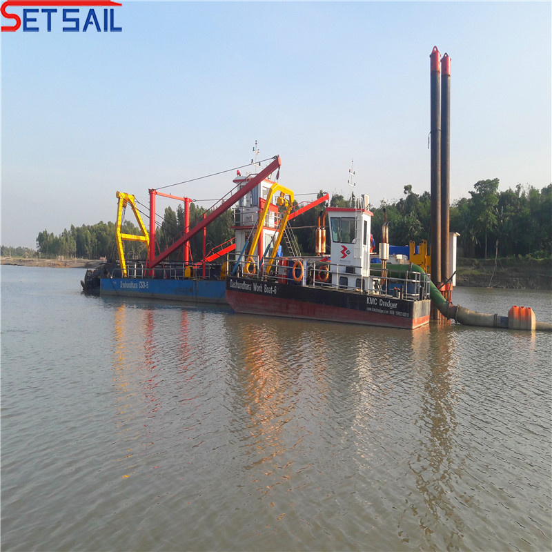 6 Inch Cutter Suction River Digging Sand Dredger with Monitoring