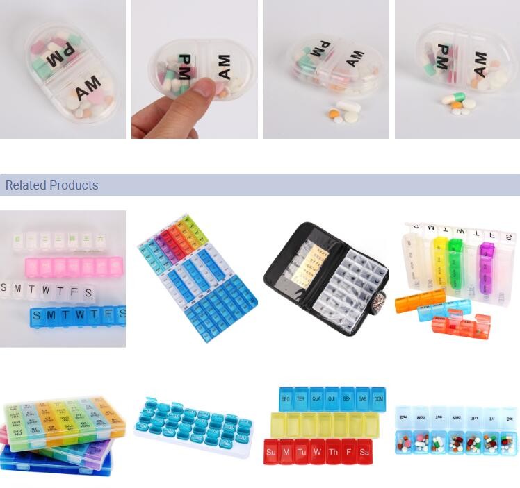 Portable Creative style foldable travel plastic cup with pill case, Random color creative travel cup with pill case for