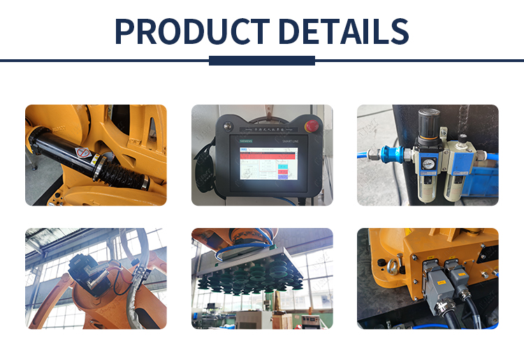 Automatic Stacking Palletizer Robot / Bag Palletizer Machine Single Column Armrobot Palletizer
