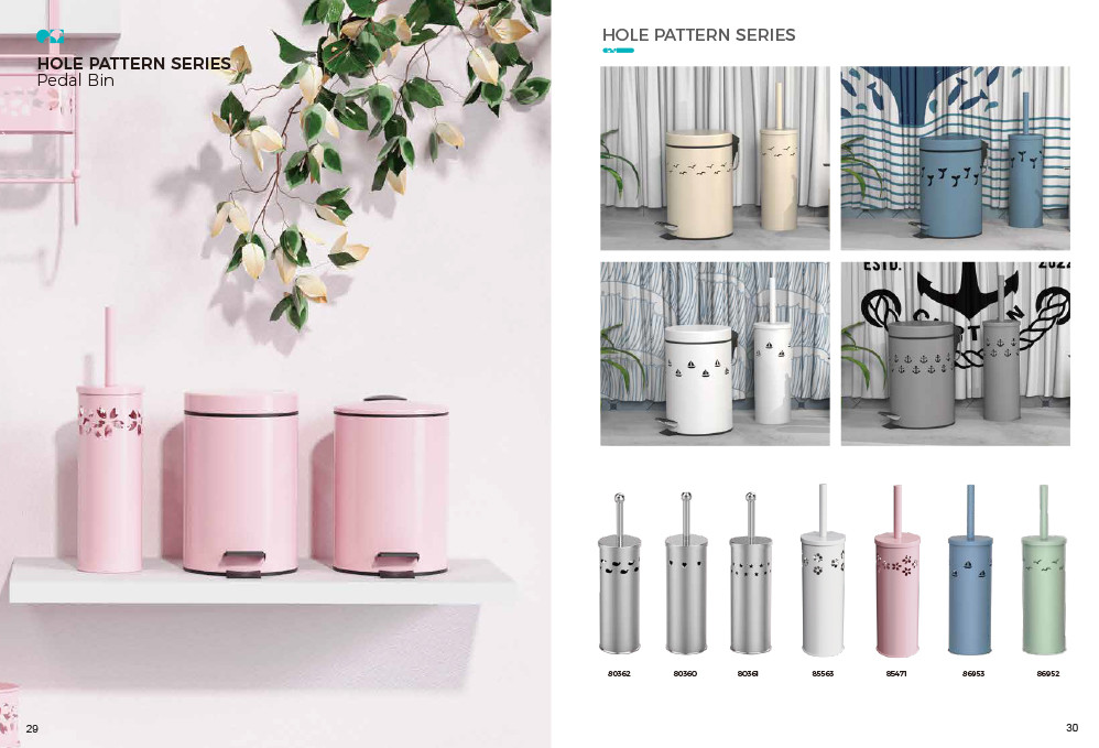 Round Shape Household Pedal Trash Bin Stainless Steel with Thin Lid OEM ODM Offered