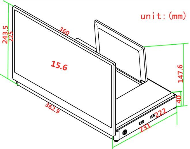 LCD Motorized Lifting Monitor Paperless USB Mircrophone Desktop Conference Terminal