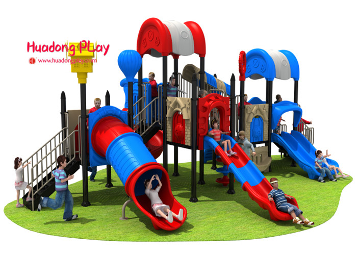 High Creativity Outdoor Playground Slides Durable UV - Resistant Security Oriented