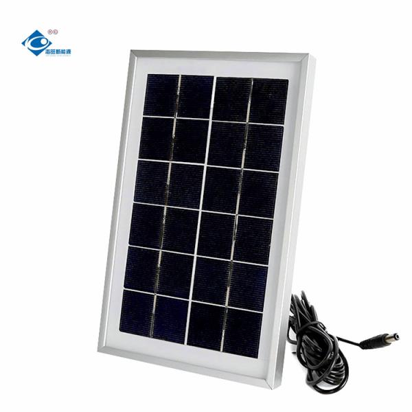 3W Electric Storage Solar Panel Charger ZW-3W-6V-3 Glass Laminated Solar Panels