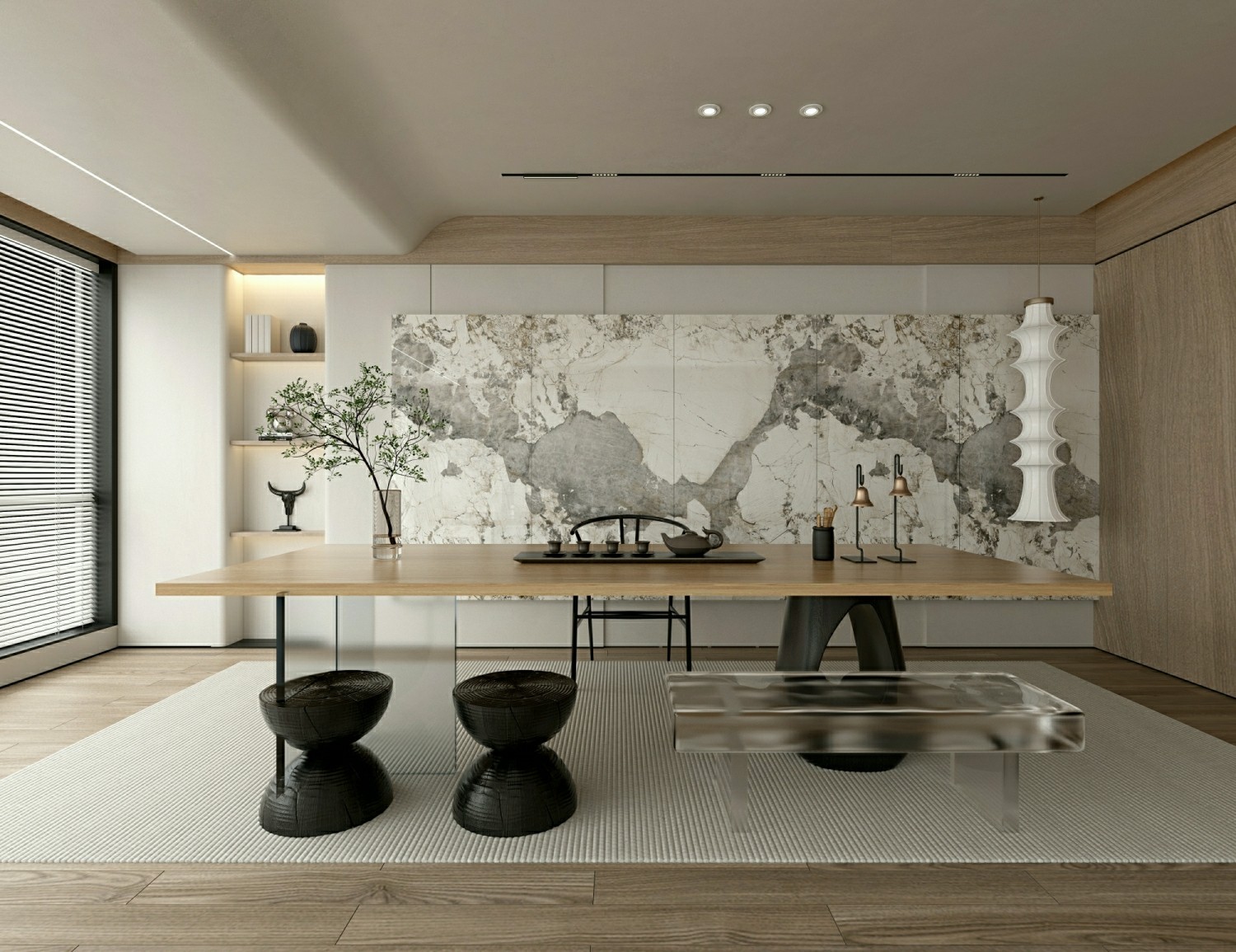 Vintage Decorative 900x1800x9mm Outdoor Wall and floor Glazed Polished Porcelain Tile For Project Renovation