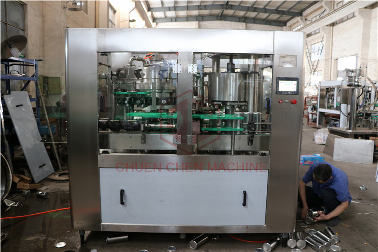 1000CPH CE Small Aluminum Can Filling And Sealing Machine For Brewery