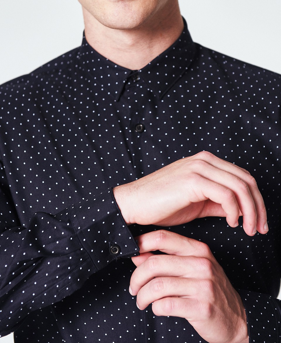 Company Adult Business Casual Long Sleeve Shirts / Office Dress Shirts For Men