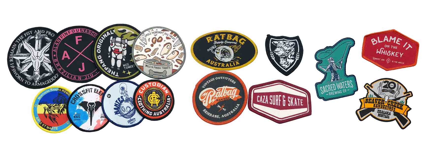 12 Colors Woven Patch Label For Events Souvenir Hats Clothes​