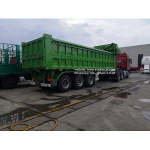 SINOTERCEL 3 Axle 25CBM rear-tipping self-unloading semi-trailer with tarpaulin