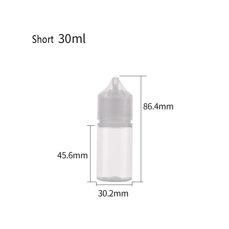 30 ml V3 Essential Oil Screw Black Plastic Lid Plastic Bottle Dropper Tamper Evident