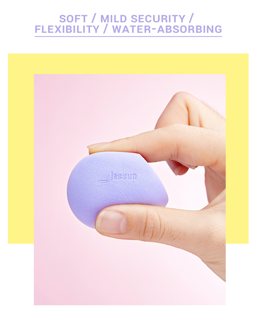 Jessup 5pcs 47g Makeup Puff Sponge Colorful Multifunctional