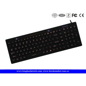 IP68 Backlit Silicone Keyboard With On / Off Switch Function Keys